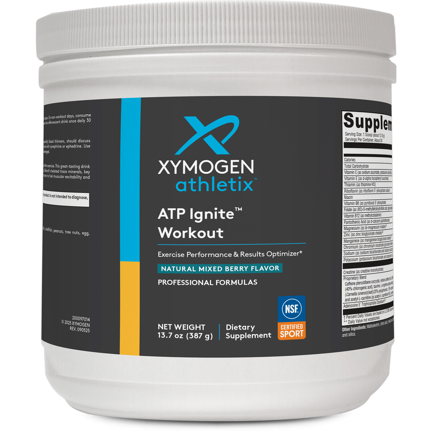 ATP Ignite Natural Pre Workout - Citrus | Xymogen